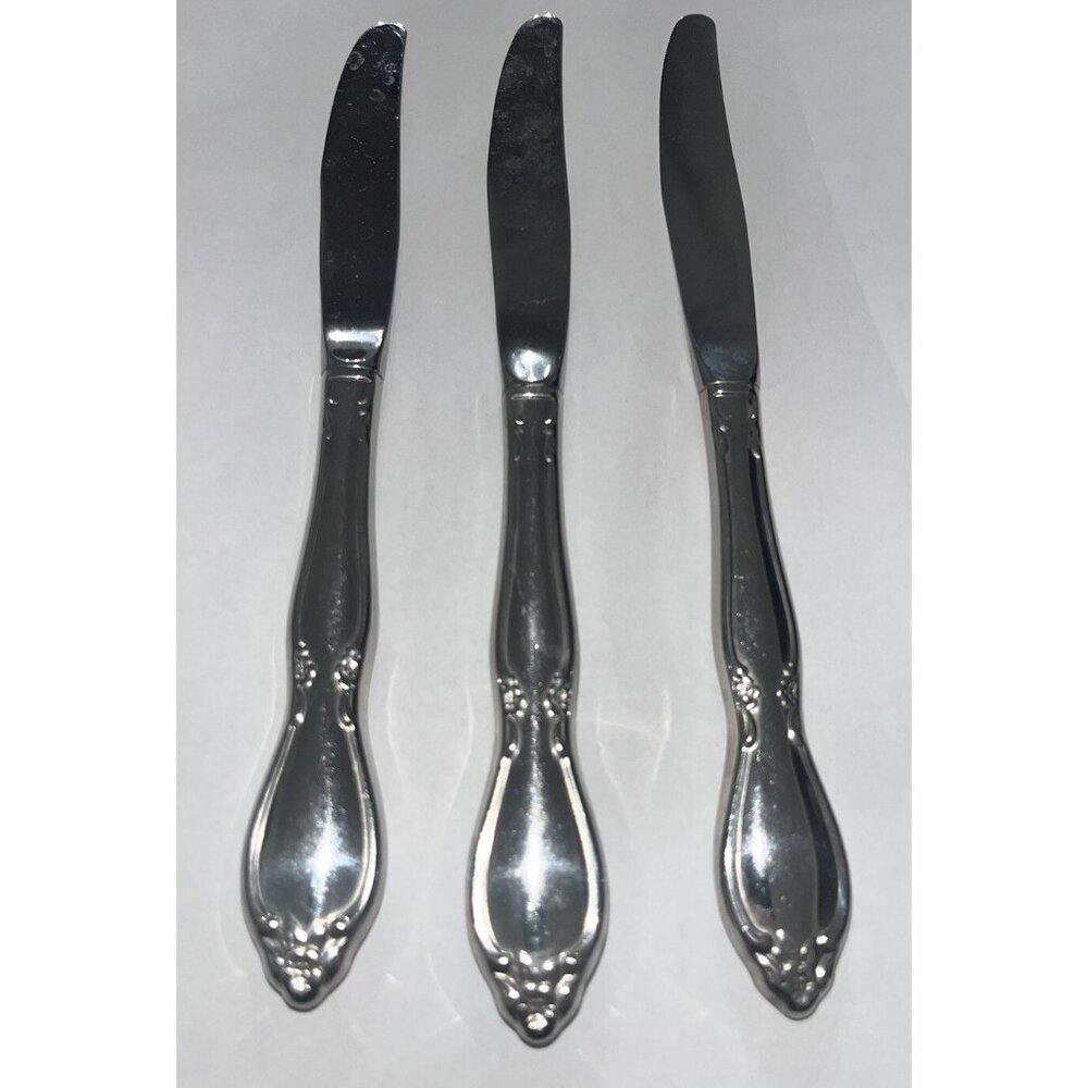 Oneida Chatelaine Butter Knife Community Stainless Flatware 8 1/2 Inch Set of 3